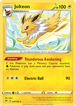 Jolteon (47) [Sword & Shield: Vivid Voltage]