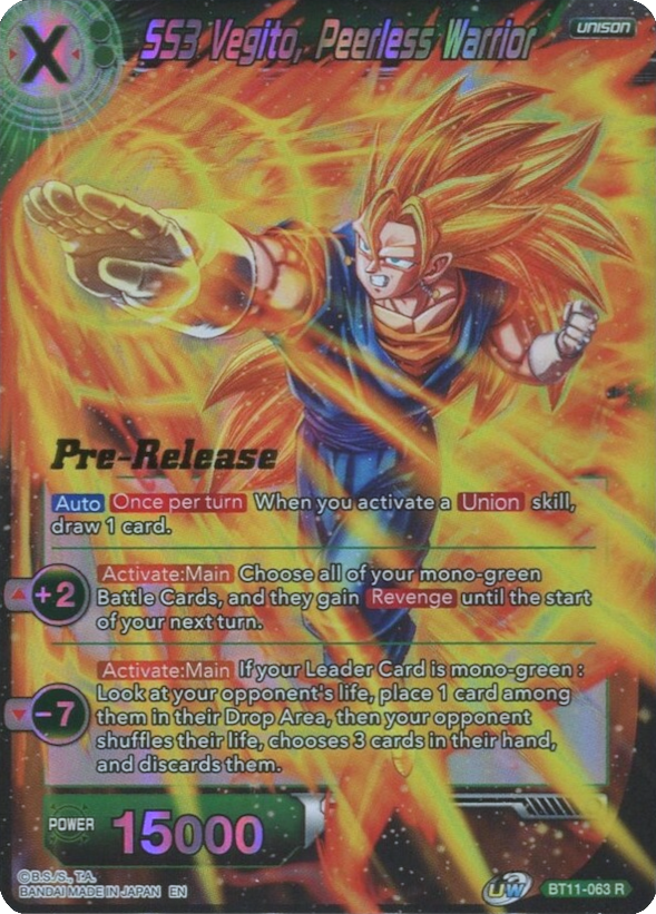 SS3 Vegito, Peerless Warrior [BT11-063]