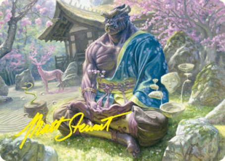 Kosei, Penitent Warlord Art Card (Gold-Stamped Signature) [Kamigawa: Neon Dynasty Art Series] (ANEO 8)