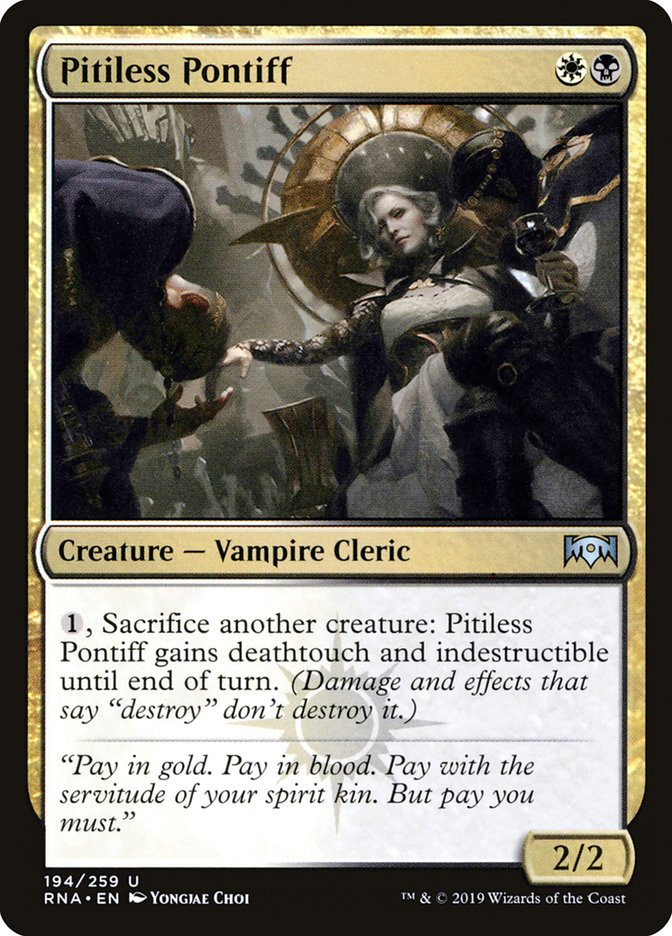 Pitiless Pontiff [Ravnica Allegiance] (RNA 194)