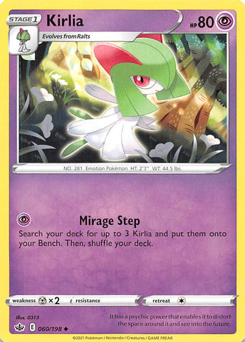 Kirlia  (060/198) [Sword & Shield: Chilling Reign]