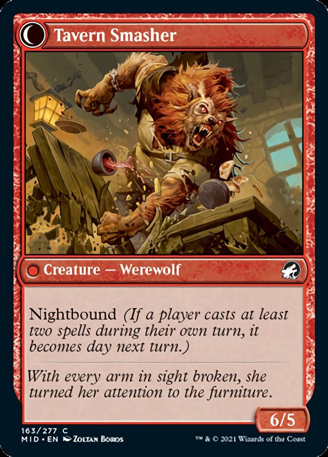 Tavern Ruffian // Tavern Smasher [Innistrad: Midnight Hunt] (MID 163)