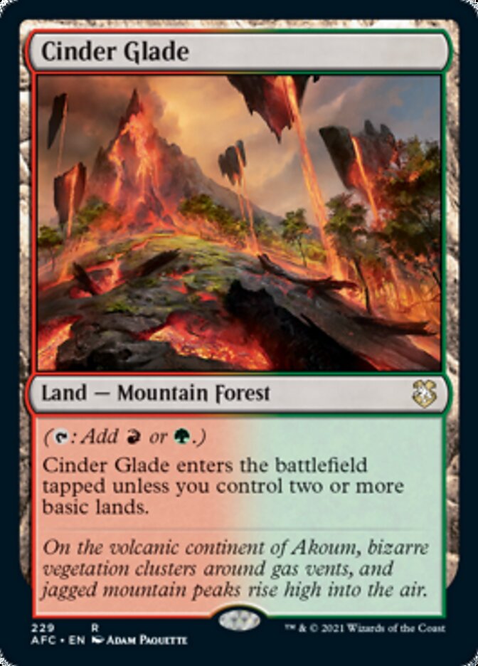 Cinder Glade [Dungeons & Dragons: Adventures in the Forgotten Realms Commander] (AFC 229)