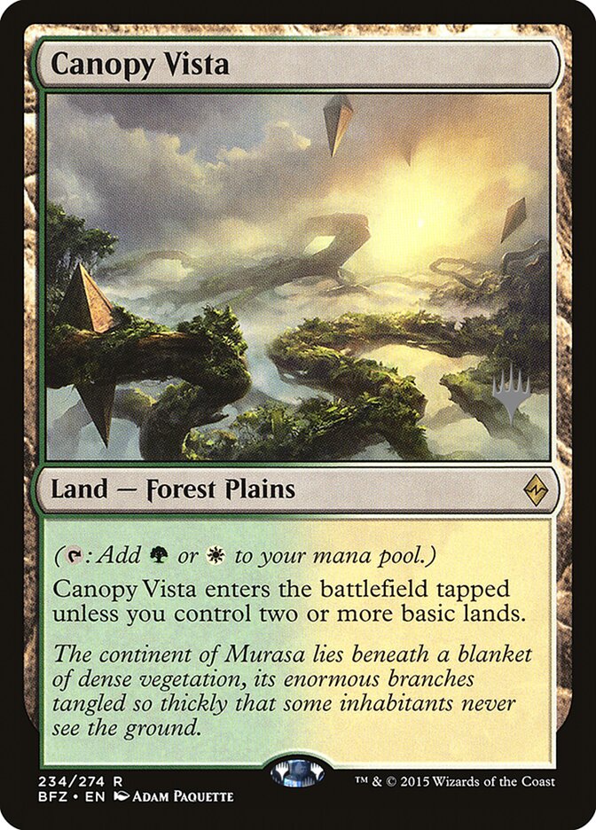 Canopy Vista [Battle for Zendikar Promos] (PBFZ 234P)