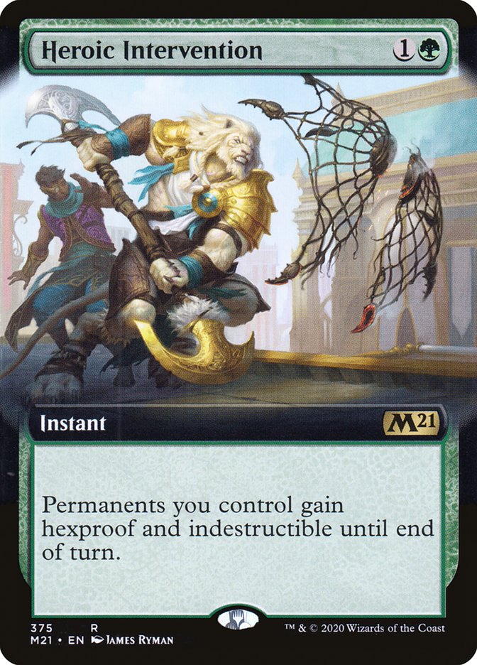 Heroic Intervention (Extended Art) [Core Set 2021] (M21 375)