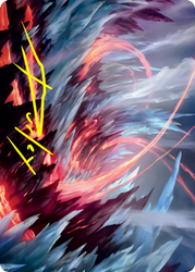 Frostboil Snarl Art Card (Gold-Stamped Signature) [Strixhaven: School of Mages Art Series] (ASTX 47)