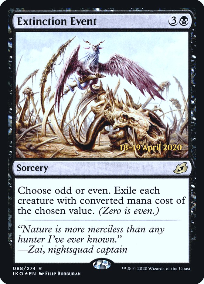 Extinction Event  [Ikoria: Lair of Behemoths Prerelease Promos] (PIKO 88S)