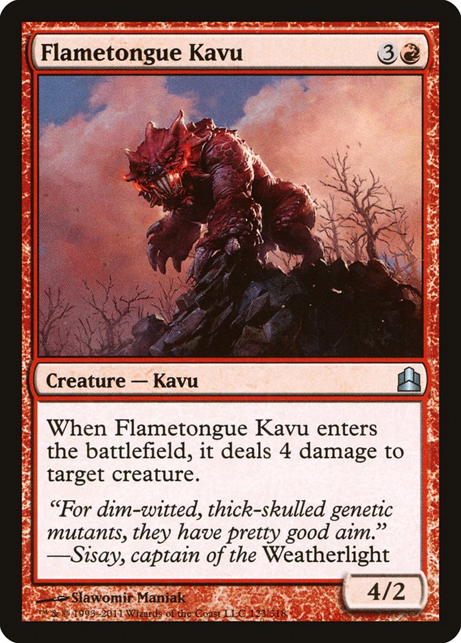 Flametongue Kavu [Commander 2011] (CMD 123)