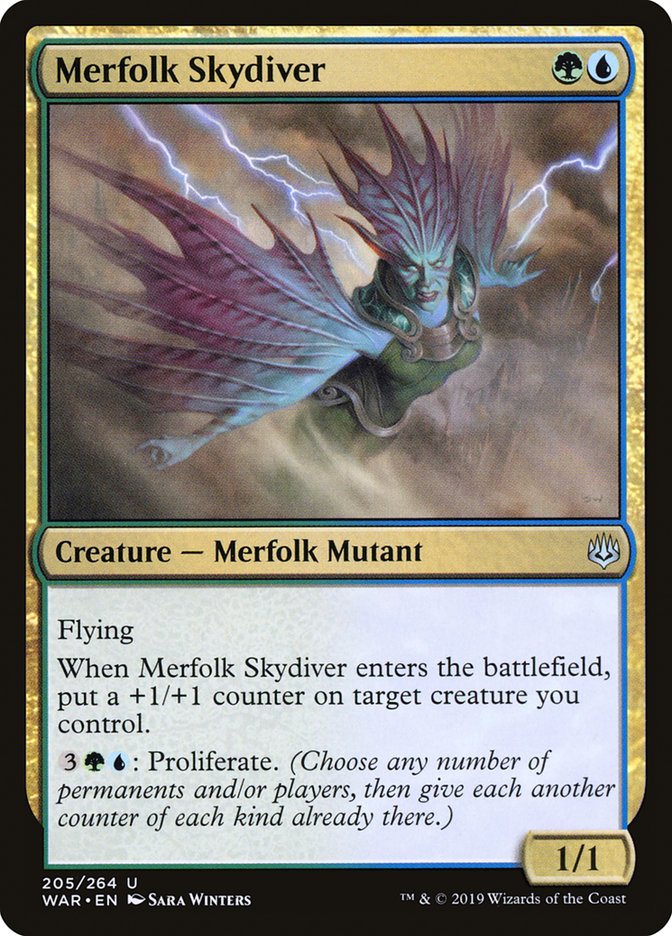 Merfolk Skydiver [War of the Spark] (WAR 205)
