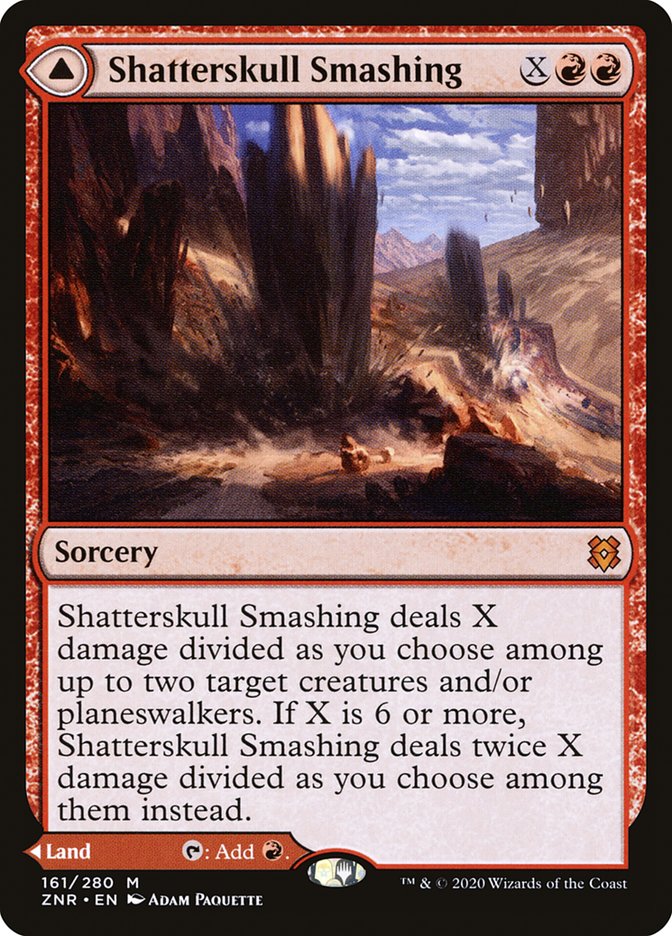 Shatterskull Smashing // Shatterskull, the Hammer Pass [Zendikar Rising] (ZNR 161)