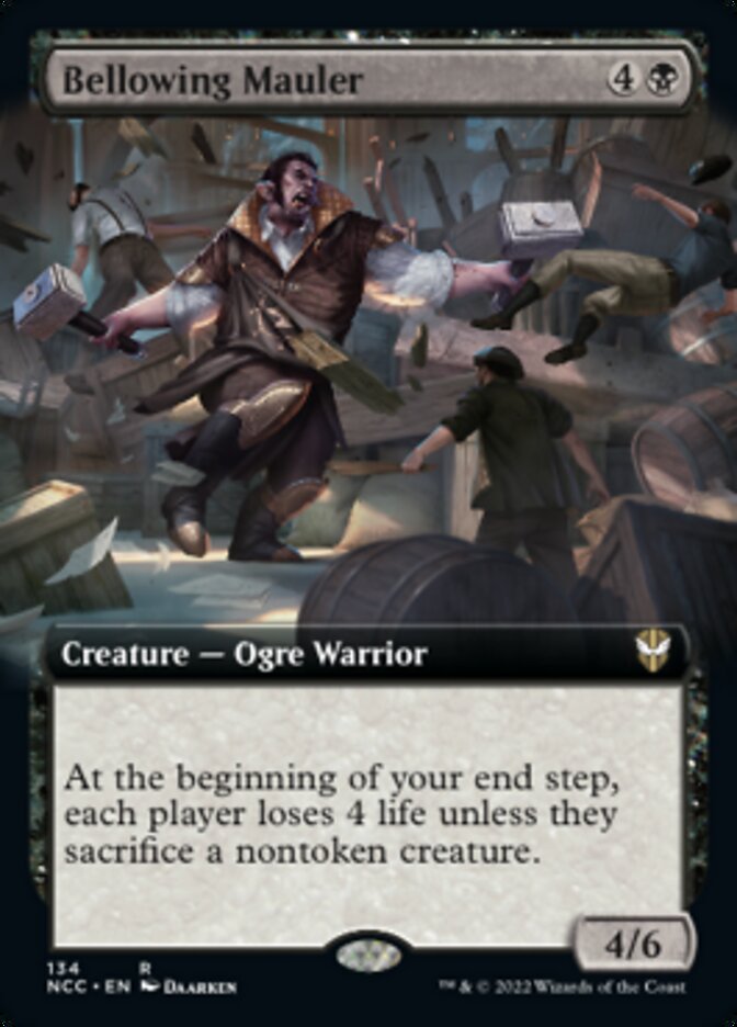 Bellowing Mauler (Extended Art) [Streets of New Capenna Commander] (NCC 134)