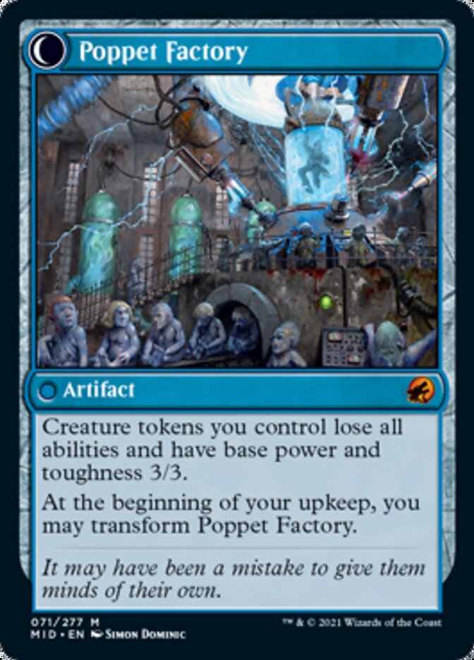 Poppet Stitcher // Poppet Factory [Innistrad: Midnight Hunt] (MID 71)