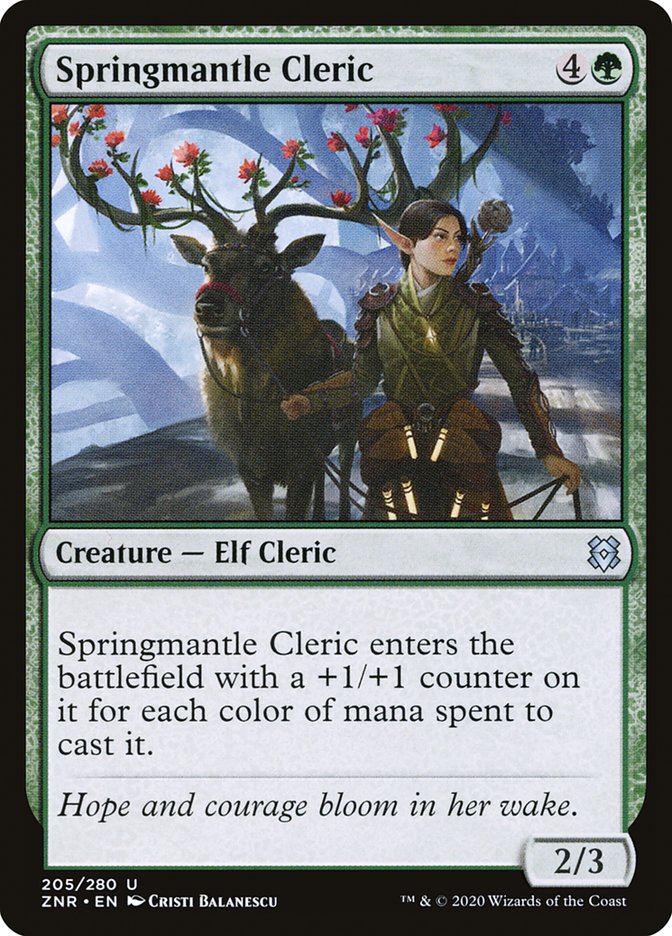 Springmantle Cleric [Zendikar Rising] (ZNR 205)