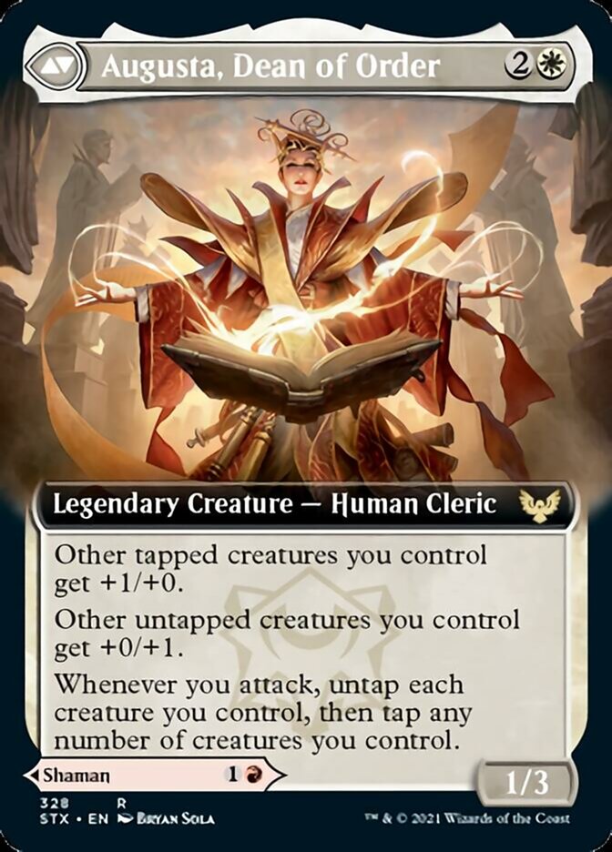 Plargg, Dean of Chaos // Augusta, Dean of Order (Extended) [Strixhaven: School of Mages] (STX 328)
