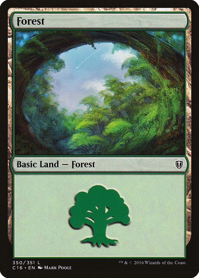 Forest (#350) [Commander 2016] (C16 350)