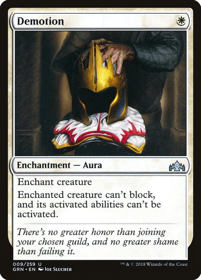 Demotion [Guilds of Ravnica] (GRN 9)