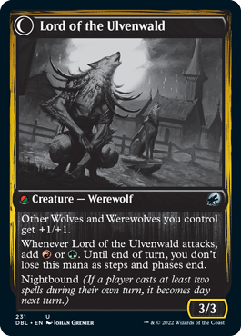 Kessig Naturalist // Lord of the Ulvenwald [Innistrad: Double Feature] (DBL 231)