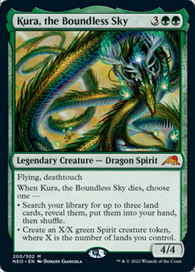 Kura, the Boundless Sky (Promo Pack) [Kamigawa: Neon Dynasty Promos] (PNEO 200)