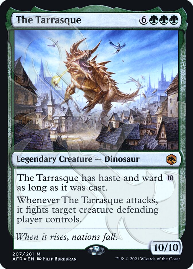 The Tarrasque (Ampersand Promo) [Dungeons & Dragons: Adventures in the Forgotten Realms Promos] (PAFR 207A)