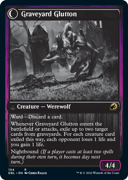 Graveyard Trespasser // Graveyard Glutton [Innistrad: Double Feature] (DBL 104)