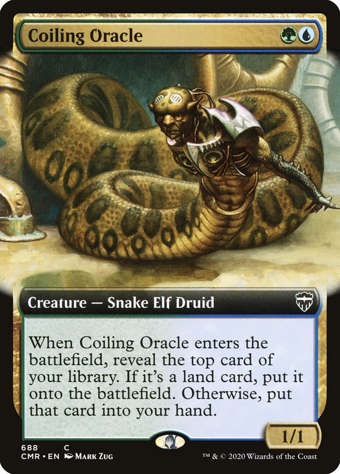 Coiling Oracle (Extended Art) [Commander Legends] (CMR 688)