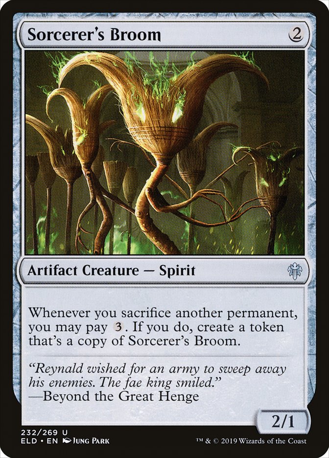 Sorcerer's Broom [Throne of Eldraine] (ELD 232)