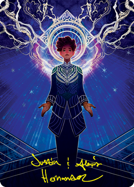 Brainstorm Art Card (Gold-Stamped Signature) [Strixhaven: School of Mages Art Series] (ASTX 65)