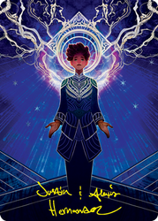 Brainstorm Art Card (Gold-Stamped Signature) [Strixhaven: School of Mages Art Series] (ASTX 65)