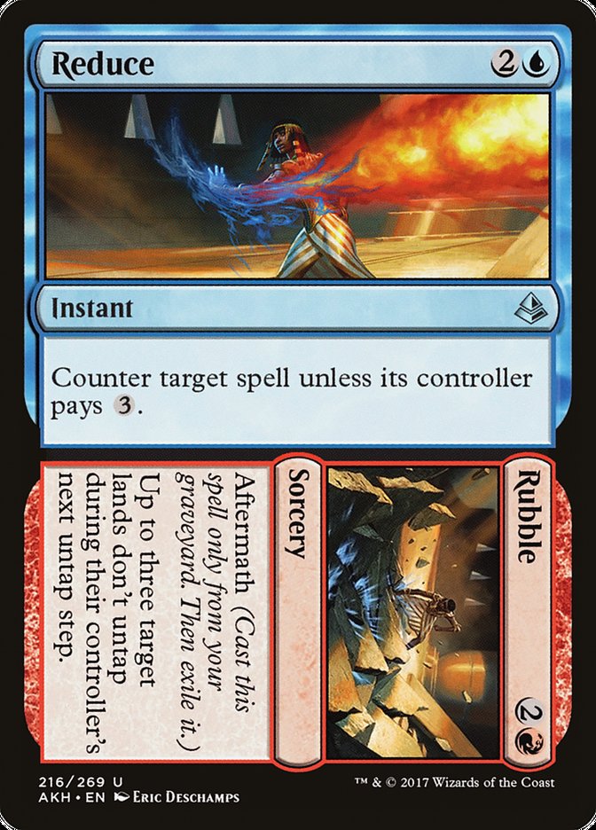 Reduce // Rubble [Amonkhet] (AKH 216)