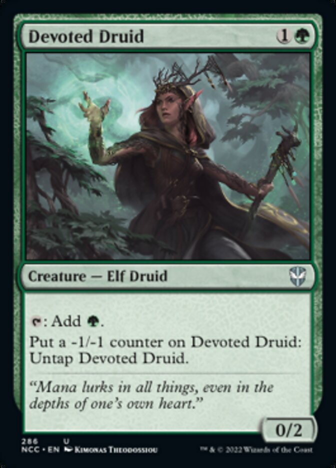 Devoted Druid [Streets of New Capenna Commander] (NCC 286)