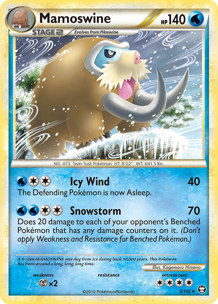 Mamoswine (HGSS Triumphant) (5/102) [Theme Deck Exclusives]
