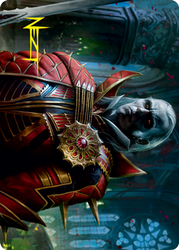 Edgar, Charmed Groom 2 Art Card (Gold-Stamped Signature) [Innistrad: Crimson Vow Art Series] (AVOW 75)