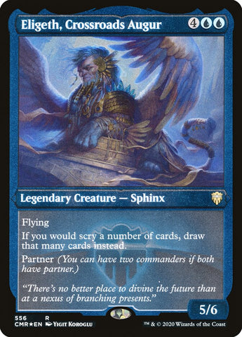 Eligeth, Crossroads Augur [Commander Legends Etched] (PCMR 556)