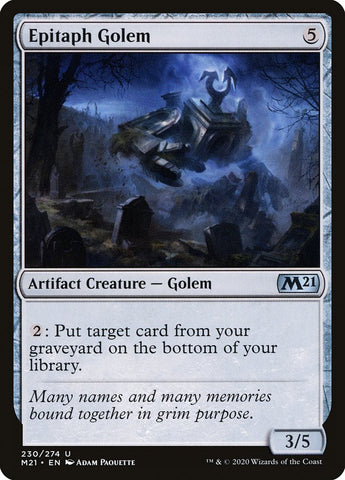 Epitaph Golem [Core Set 2021] (M21 230)