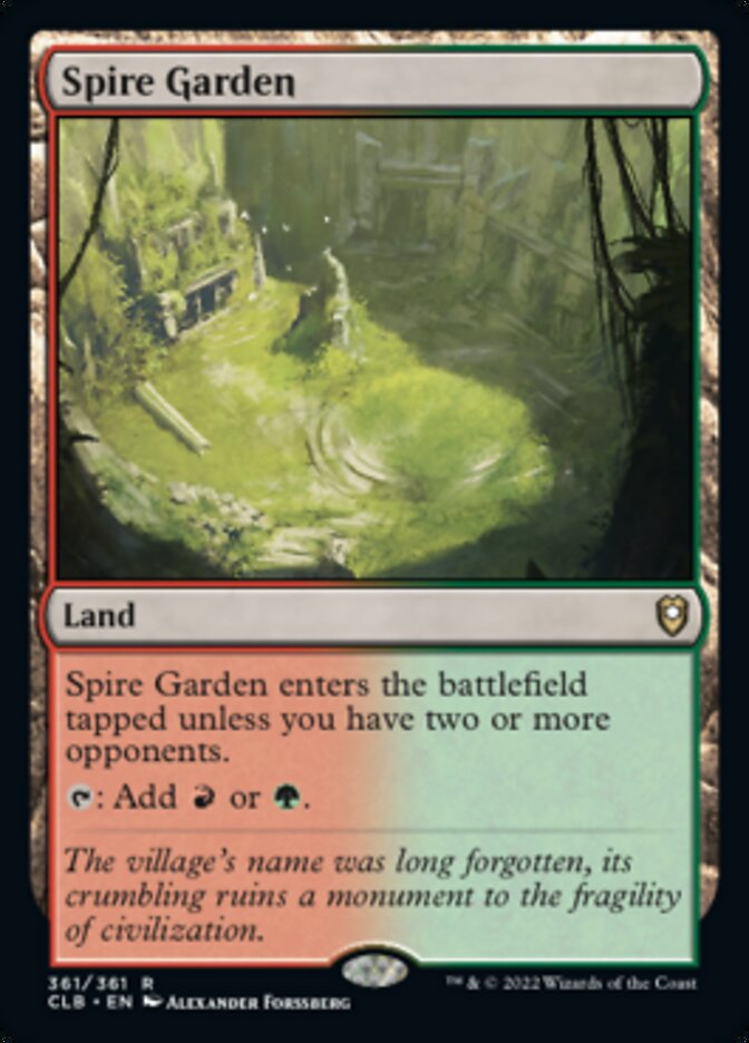 Spire Garden [Commander Legends: Battle for Baldur's Gate] (CLB 361)