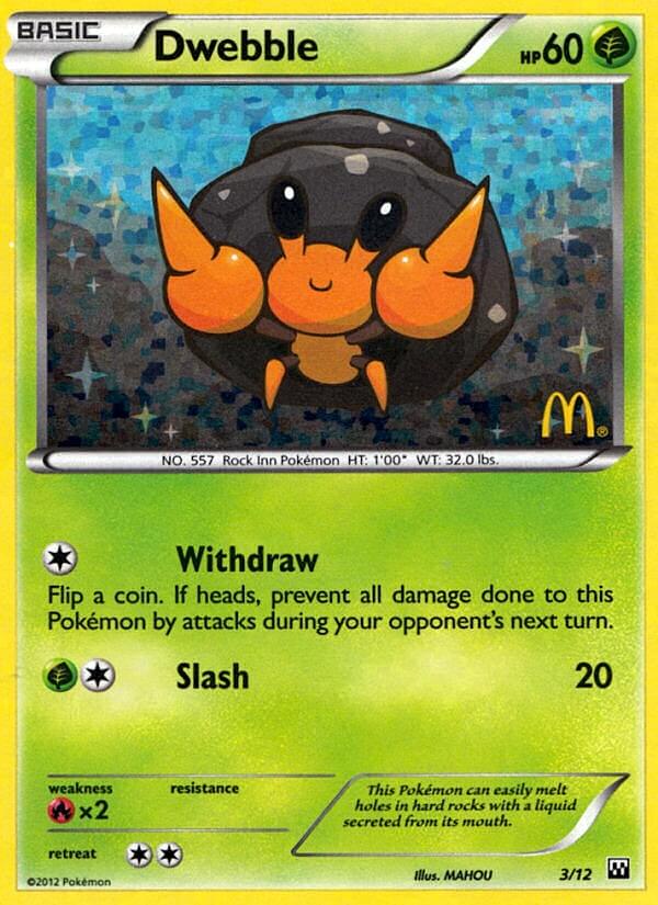 Dwebble (3/12) [Mcdonald's Promos: 2012 Collection]
