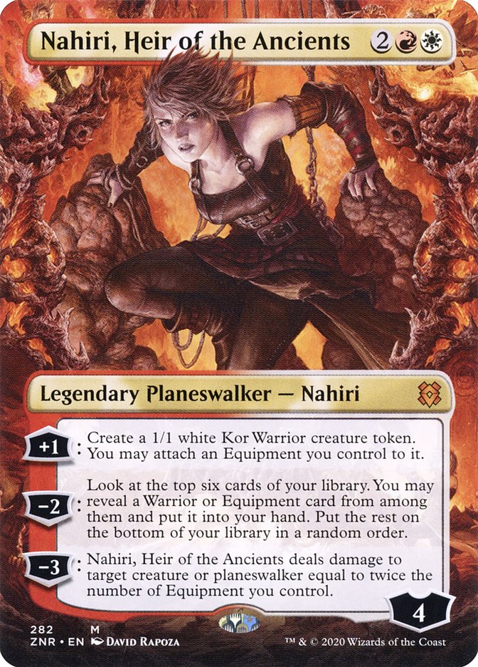 Nahiri, Heir of the Ancients (Borderless) [Zendikar Rising] (ZNR 282)