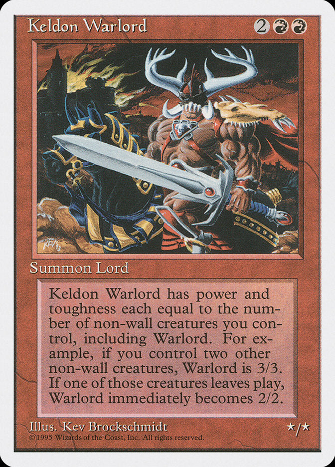 Keldon Warlord [Fourth Edition] (4ED 207)