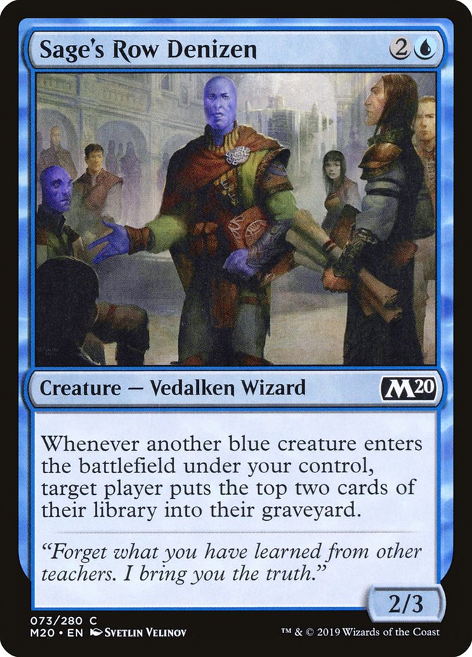 Sage's Row Denizen [Core Set 2020] (M20 73)