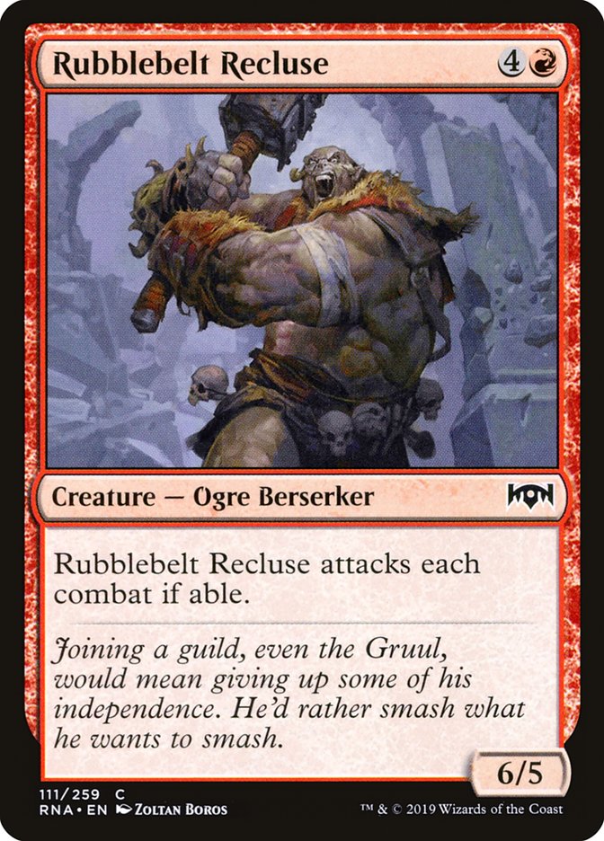 Rubblebelt Recluse [Ravnica Allegiance] (RNA 111)