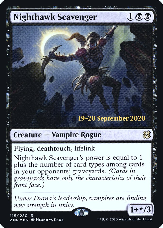 Nighthawk Scavenger  [Zendikar Rising Prerelease Promos] (PZNR 115S)