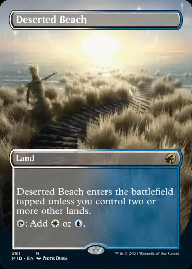 Deserted Beach (Borderless) [Innistrad: Midnight Hunt] (MID 281)