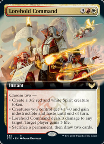 Lorehold Command (Extended) [Strixhaven: School of Mages] (STX 345)