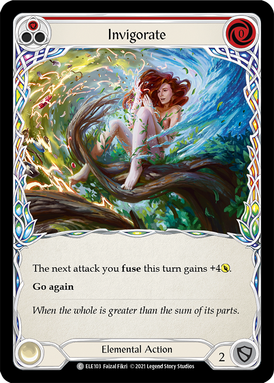 Invigorate (Red) [ELE103] 1st Edition Rainbow Foil