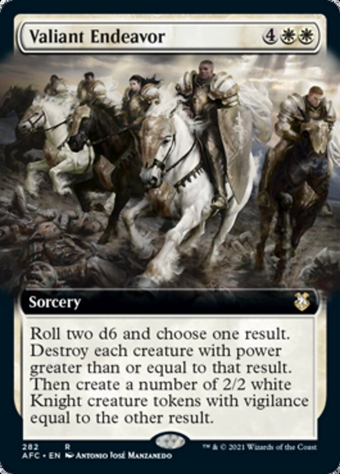 Valiant Endeavor (Extended) [Dungeons & Dragons: Adventures in the Forgotten Realms Commander] (AFC 282)