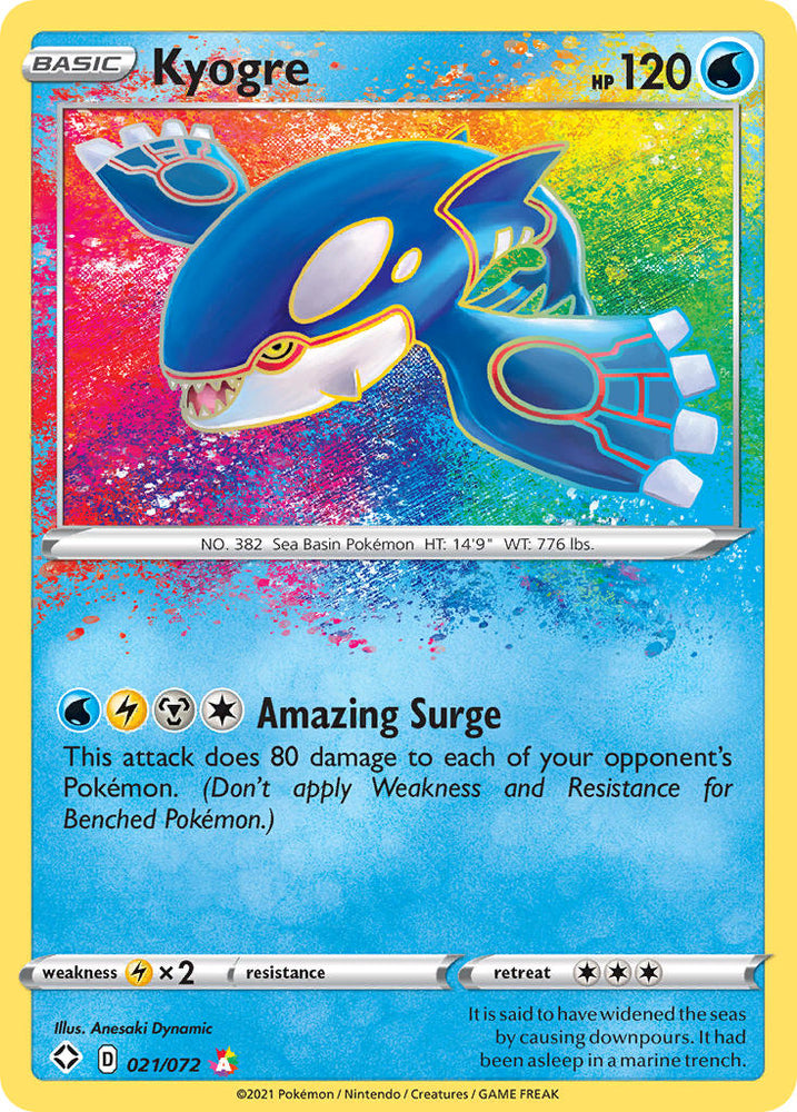 Kyogre (21/72) [Sword & Shield: Shining Fates]