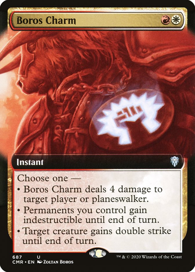 Boros Charm (Extended Art) [Commander Legends] (CMR 687)