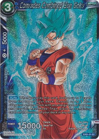 Comrades Combined Son Goku (Foil) [EX01-01]