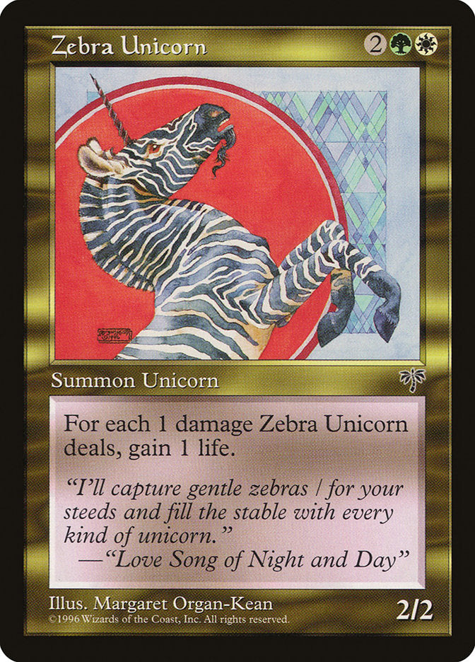 Zebra Unicorn [Mirage] (MIR 290)