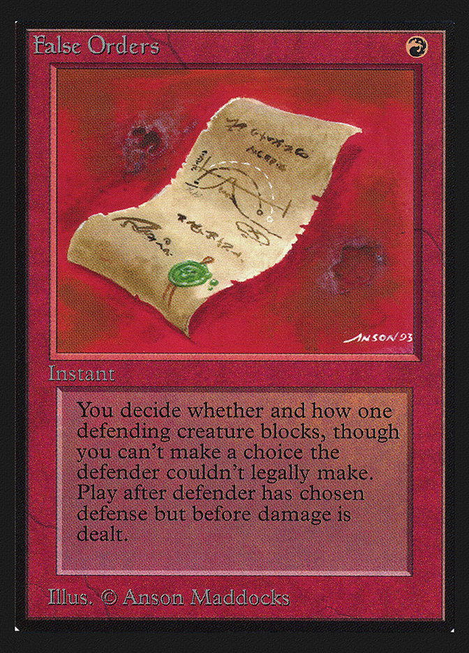 False Orders (CE) [Collectorsâ€™ Edition] (CED 148)